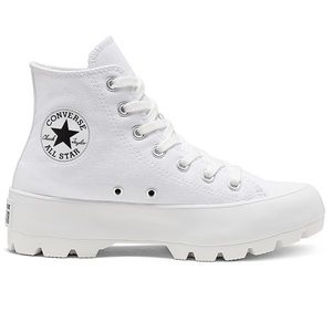 Chuck Taylor Converse All Star white Lugged High Top Sneaker 10.5